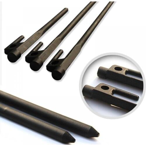 4Pcs 40cm Heavy Duty Steel Camping Awning Shelter Canopy Tent Stakes Pegs Hook Nail Tent nail