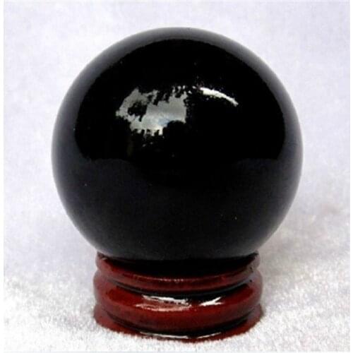 6 cm, natural obsidian crystal mineral stone ball household decoration, no base