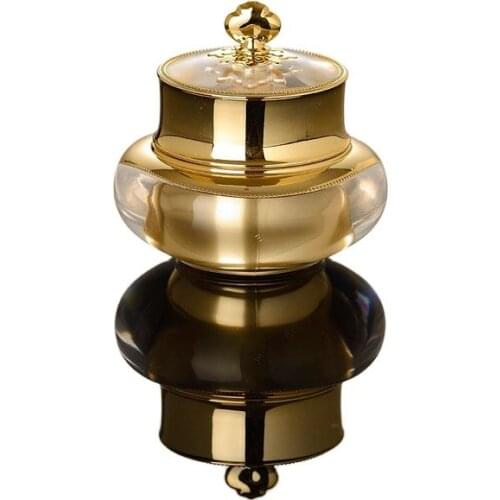 15G/30G gold crown shape cream jar for eye cream/day cream/essence/gel/art nail cosmetic packing