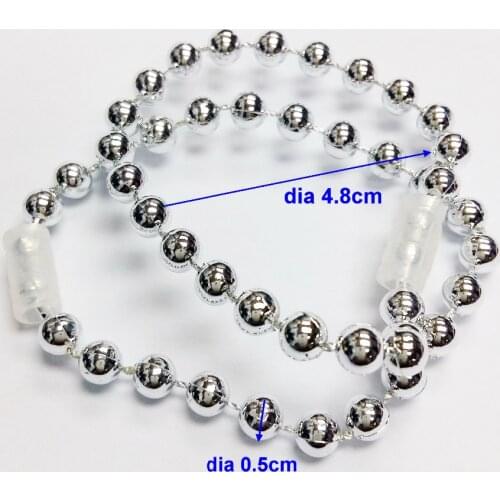 50pc silver bead Bracelet E466-1 Girls kid party favors wedding Gift for guest Pinata Toys present giveaways souvenirs gadget