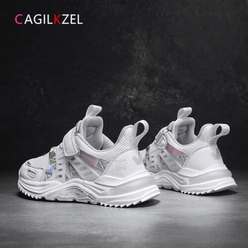 CAGILKZEL 2021 Children Sneakers Brethable Mesh Sports Shoes For Boys Fashion Casual Running Kids Girls Shoes Chaussure Enfant