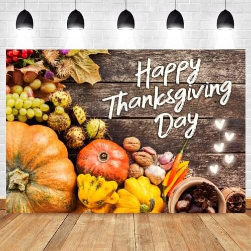 Yeele Thanksgiving Day Photography Backdrop Photocall Wood Board Baby Portrait Party Decor Background Photo Studio Photographic