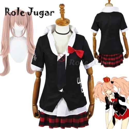 Danganronpa Cosplay Anime Enoshima Junko Emboitement Inushio Kimuchi Dangan Ronpa Trigger Happy Havoc Cosplay Costume C70M48