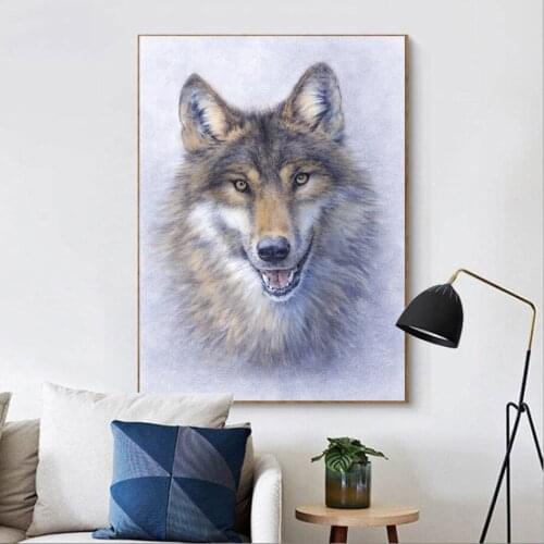 Canvas Modular Poster Home Decor Paintings HD Printed Living Room Animal Wolf Ferocious Picture Black Bear No Frame Wall Artwork