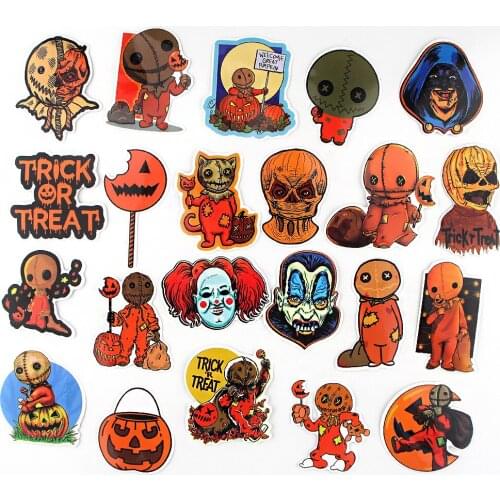 22pcs/set Horror Movie Trick 'R Treat Scrapbooking Stickers Decal For Guitar Laptop Luggage Car Fridge Graffiti Sticker