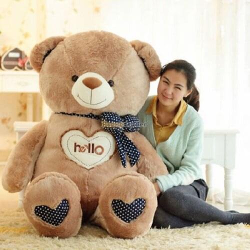 Fancytrader 59'' / 150 cm Biggest Giant Love Heart Plush Stuffed Bear Free Shipping, birthday and Valentines 2 Colors FT90099