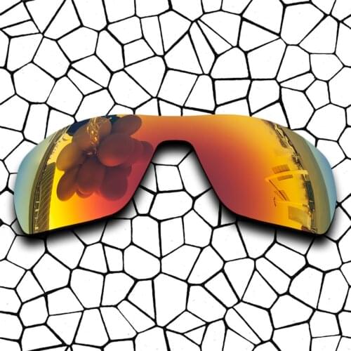 Polarized Sunglasses Replacement Lenses for-Off Shoot Frame - Fire Red