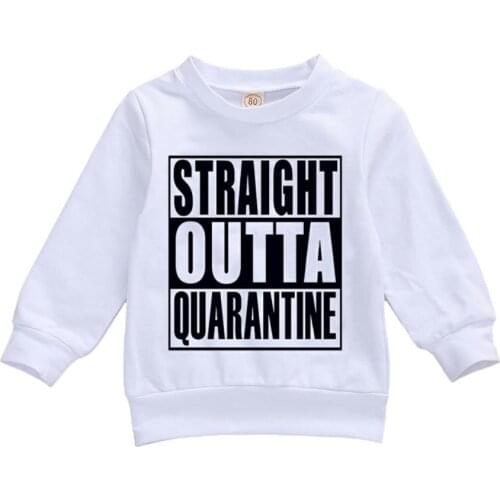 New Children’s Crew Neck Pullover, New Born Boy and Girl’s Long Sleeve Letter Print Sweater