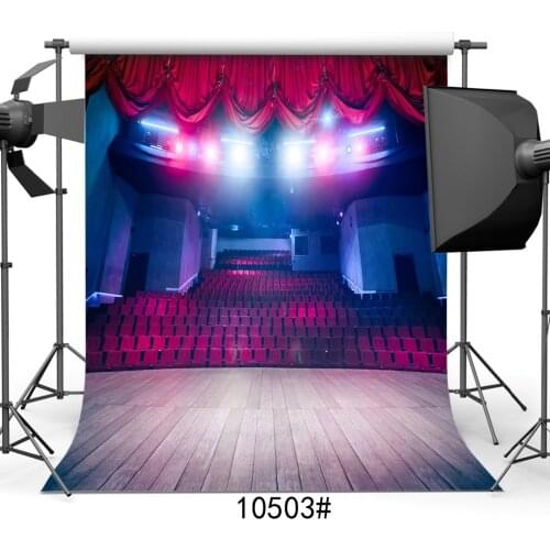 Stage Background for Photo Studio Night Club Party Theater Radium Lamp Photographic Backdrops for Photo Shoot Vinyl 3D