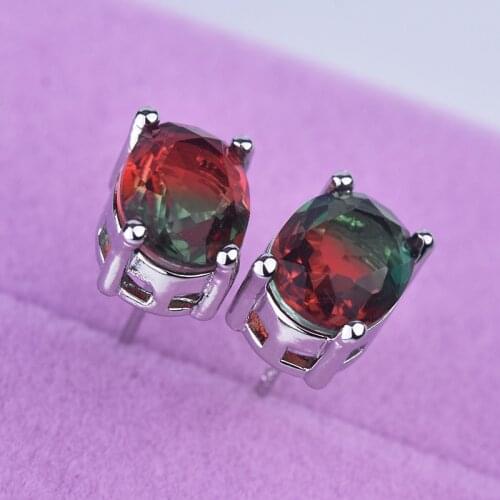 Luxury AAA CZ Studs Earrings for Women Romantic Elegant Female Daily fashion Earrings 9 Colors Available Wholesale Dropshipping