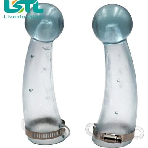 2 Pcs Silicone Ox Horn Protective Cover Calf Prevent Collision Tool of Cow Top Protection Silicone Horn Protects