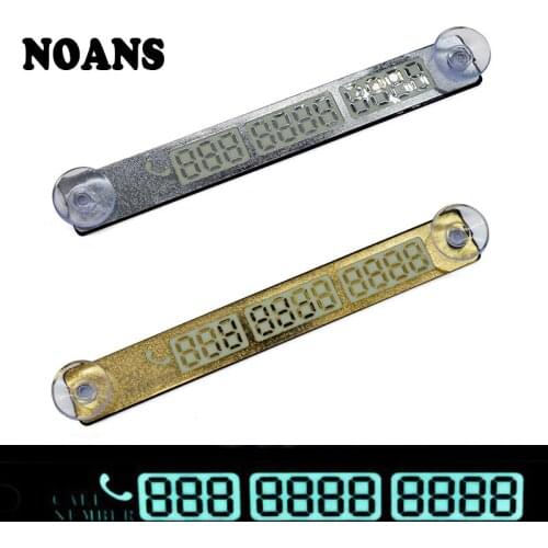 Luminous No. Temporary Parking Card For Suzuki Swift Jimmy Grand Vitara Samurai Alto Renault Megane 2 3 Duster Clio Logan Trafic