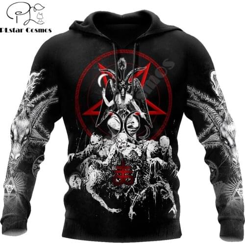 Dark Satanic Tattoo 3D All Over Printed Autumn Men Hoodies Unisex Zip Pullover Casual Jacket Streetwear sudadera hombre DW0467