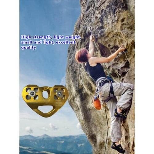 Outdoor Climbing Mountaineering Supplies Heart-shaped Climbing Pulley High Strength Wear-resistant Pulley Cave Exploration