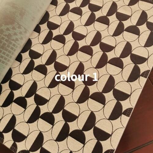 High-precision Satin Stitching Chenille Soft Contrast Jacquard High-end Curtain Fabric Curtains for Living Dining Room Bedroom