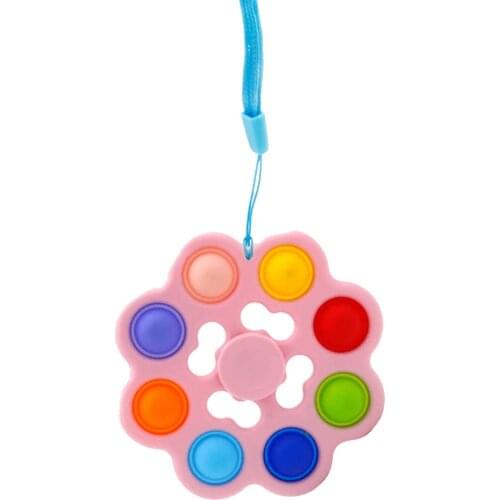 Funny Dimple Fidget Toy Silicone Push Bubble Fingertip Spinner Sensory Fidget Toys Autism Stress Relievers Fidget Toys For Kids