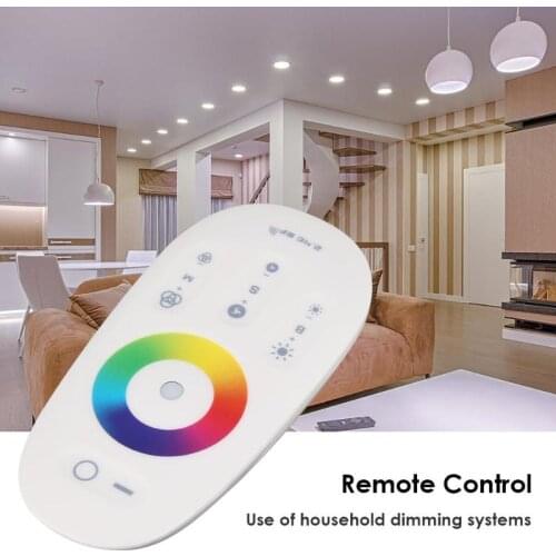 2.4G RGB Led Strip Touches Screen Dimmer 2.4G Touch Screen LED RGB Strip Controller Wireless RF Remote Control Kits