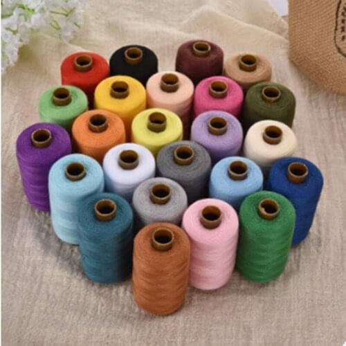 24Pcs High Tenacity Polyester Machine Embroidery Sewing Threads Household Hand-Stitched Craft Thread Sewing Supplies 1000 Yards