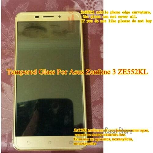 9H 2.5D Screen protector tempered glass For asus zenfone 3 ZE552KL case Z012DE Z012D zenfone ZE 552 KL capa cover 2016