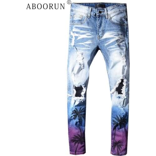 ABOORUN Men's Skinny Jeans