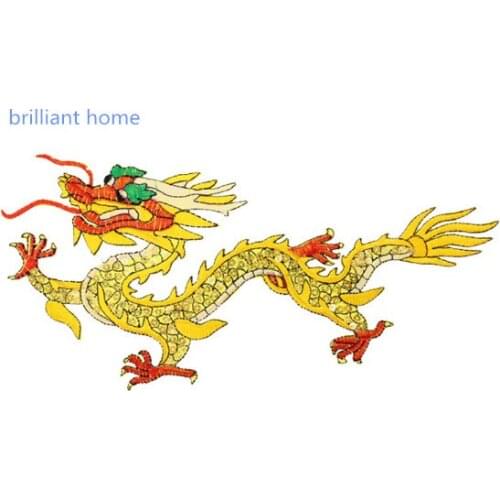 Sequined garment accessories stage costume ethnic embroidery embroidered cloth dragon
