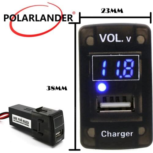 USB Interface Socket Car Charger for Isuzu 5V 2.1A USB Interface Socket Phone Charger Socket Dashboard