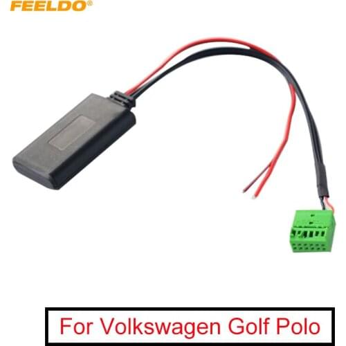 FEELDO 1PC Car Aux-in Wireless Bluetooth Adapter Module Audio Receiver for Volkswagen Golf Polo Passat CD/DVD Host AUX Cable