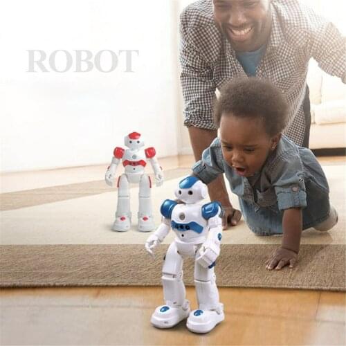 Intelligent Early Education Remote Control Robot Puzzle Boy Childrens Toy Gesture Induction USB Charging Early education Toys