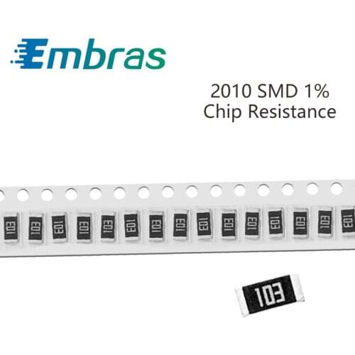 100Pcs 2010 SMD Resistor Kit 1% Tolerance 30.1K-22M 62K 68K 75K 82K 91K 100K 110K 10 Ohm Electronic Components DIY Assorted Set