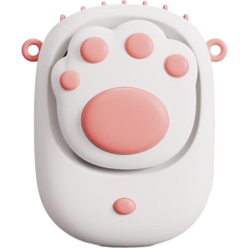Cute Hands-Free Fan Cat Paw Shape Rechargeable Outdoor Handheld Fan Summer Cooler For Travel Running Camping