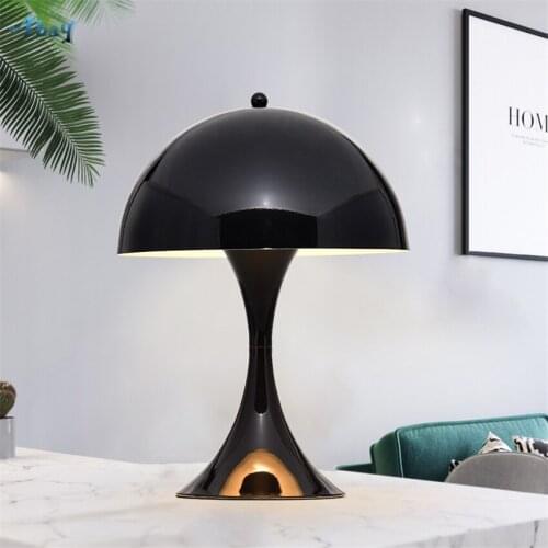 Nordic Minimalist Danish Louis Mushroom Table Lamps Bedroom Living Room Art Deco Living Room Study Desk Lights Lighting Fixtures