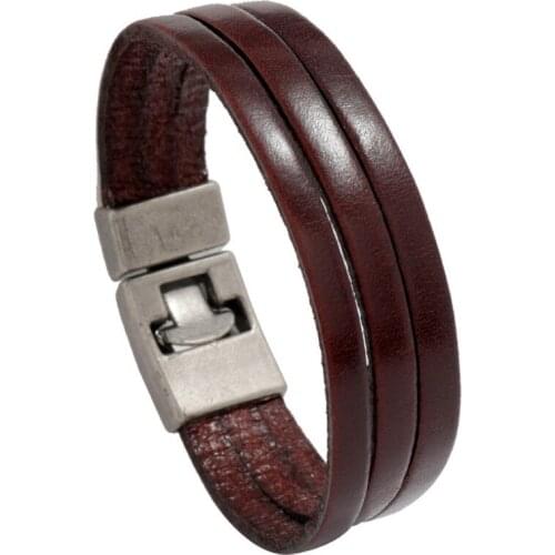 Fashion Punk Vintage Casual Multilayer Leather Bracelet Cuff Retro Charm Bangle Wrap Wristbands Hiphop Hippie Women Men Jewelry