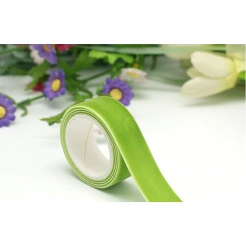 1/2" Single Face Velvet Ribbon Green Velvet Ribbon Christmas Ribbon