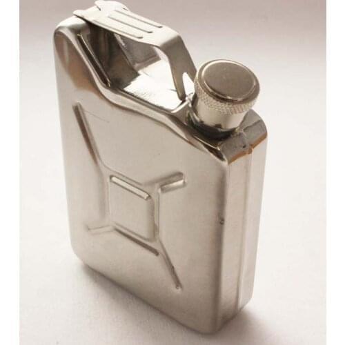 Thickened stainless steel hip flask can be used as an oil jug 5oz stainless steel hip flask