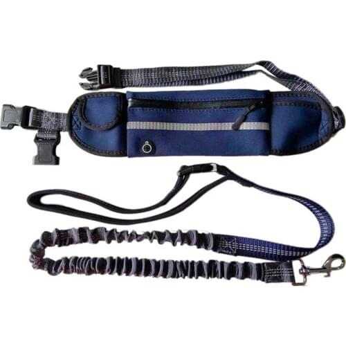 FSS Hands Free Puppy Running Leash Pet Supplies Adjustment Belt Loop for Small and Medium Dog Waist Bag Running Leash