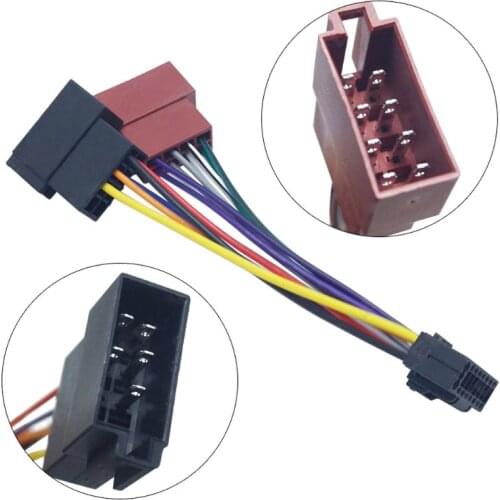 Wire Harness Adaptor for kenwood Car Stereo Radio ISO Connector 16Pin Plug Cable 28GC