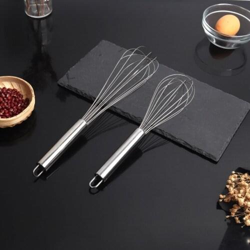 10/12 Inches Manual Egg Beater Hand Whisk Mixer Stainless Steel Multifunctional Butter Churn Stirring Kitchen Baking Tools