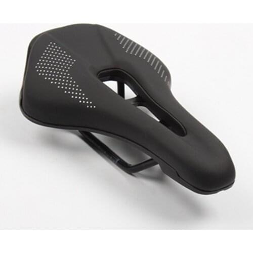 New Bike Saddle Stainless Steel Rails Road Bicycle Seat Seat Wide Saddle with Hole for Bicycle Saddle