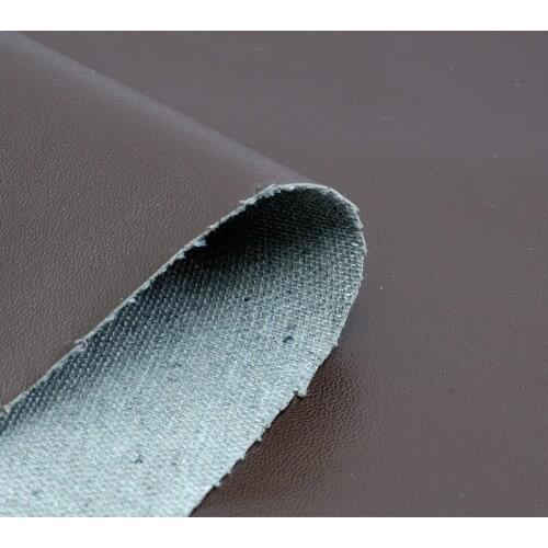 Synthetic PU leather for Bags, shoes, belts, clothing furniture wholesale 0.6mm napa pattern knitted cloth backing