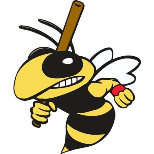 S40898# Various Sizes Funny Self-Adhesive Decal Wasp Hornet Car Sticker Waterproof Auto Decors on Bumper Rear Window