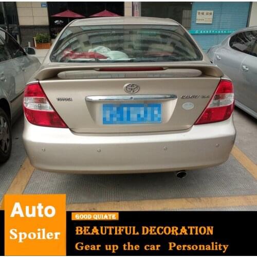 For Toyota Camry Spoiler 2006-2011 With brake lights ABS Material Car Rear Wing Primer Color Trunk Rear Spoiler Sport