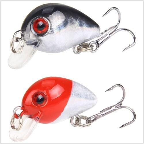 1Pcs Fishing Lure Minnow Bait 30mm Artificial Hard Bait Wobbler Bait Crankbait Carp Striped bass Pesca Fishing tackle SwimBait