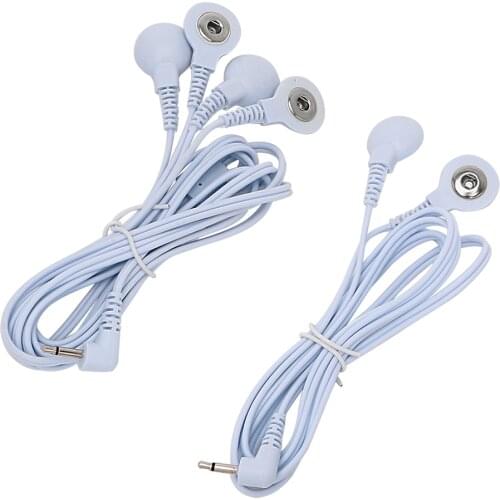 IKOKY Electro Stimulation Electric Shock Wire Shock Conversion Line 2 Head Buckle Line 1 Therapy Massager Accessories Sex Toys