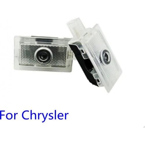 2pcs Car For Chrysler Led Door Light Laser Projector Logo Welcome Light For Chrysler 300 300c 200 Sebring FR JR JS Lancia Thema