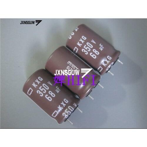 20PCS NIPPON KXG 350V68UF 16X25MM NCC long life electrolytic capacitor 68UF/350V CHEMI-CON 105 degrees 68uF 350V
