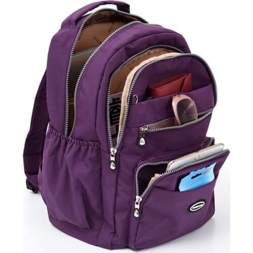 2020 New Waterproof Nylon Backpack Women Large Capacity Travel Backpack Leisure Laptop Backpack School Bags for Girls Mochila
