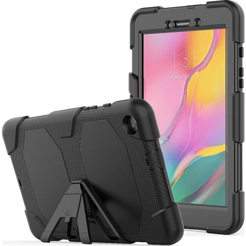 Tablet Case for Samsung Galaxy Tab A 8.0 SM-T290 SM-T295 2019 Funda Kids Heavy Duty Tough Rugged PC Armor Kickstand Shell Cover