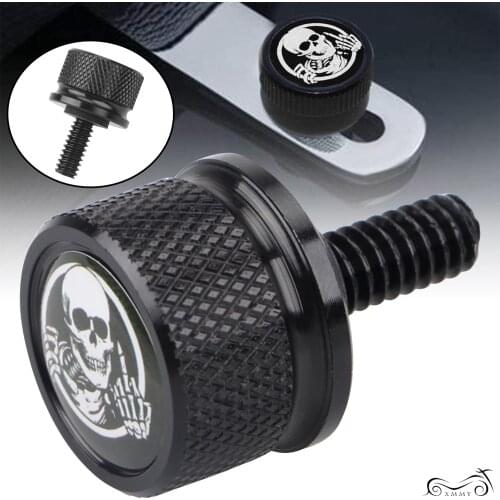 Black Rear Seat Bolt Screw For Harley Softail Springer Classic FLSTSC Road King FLHR Iron 883 XL883N Forty Eight Fatboy FLSTF