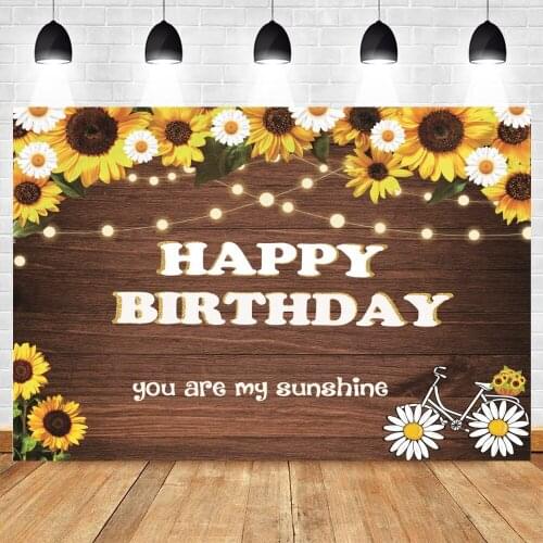 Yeele Photozone Baby Birthday Backdrop Wood Board Flowers Party Decor Background Photographic Photography For Photo Studio Props