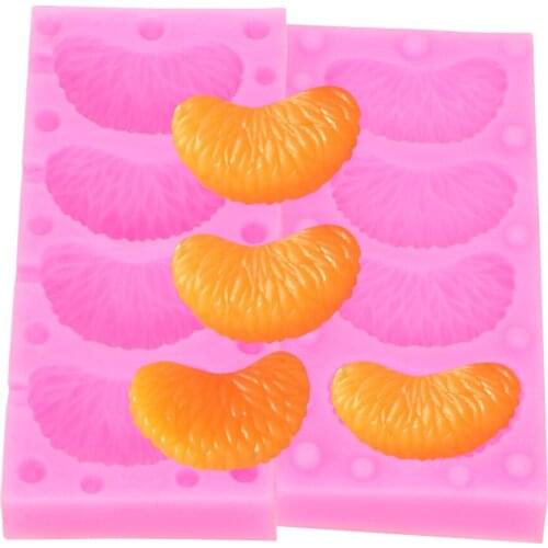 Fruit Mold Fondant Chocolate, Resin, Candy, Jewelry Mold Peeling Orange Shape 2Unit/PCS Tangerine Cake Decorating Silicone Mold